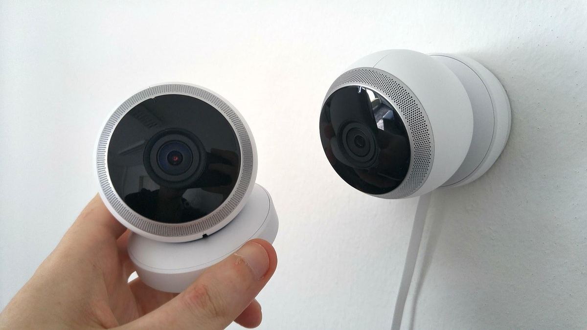 CCTV cameras mounted for surveillance coverage